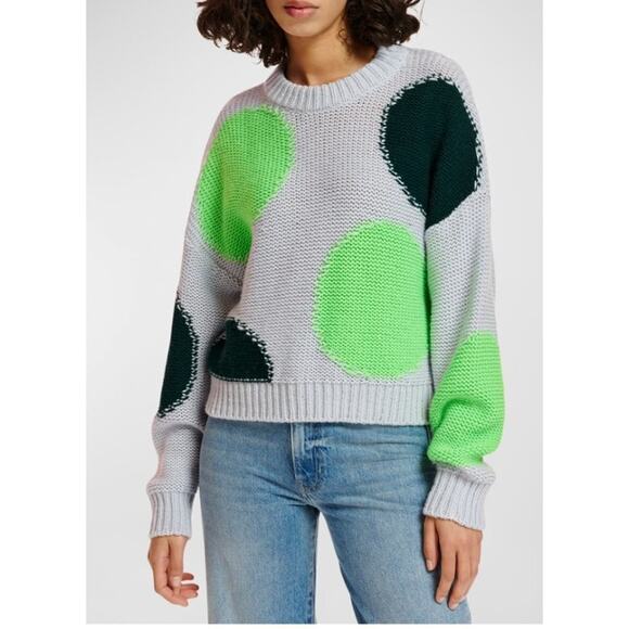 ESSENTIEL ANTWERP Sz S Small Pullover Sweater Polka Dot Wool Blend - Picture 1 of 11